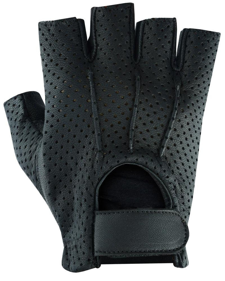 DS5 Women's Tough Perforated Fingerless Glove - Wind Angels