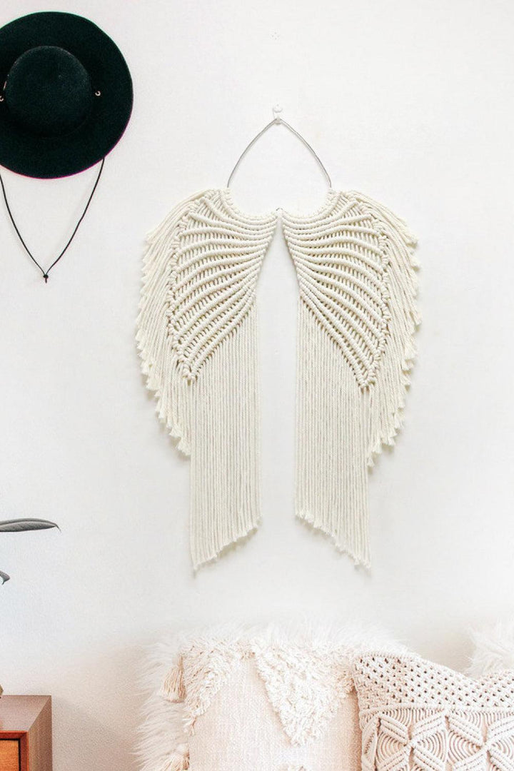 Macrame Angel Wings Wall Hanging - Wind Angels