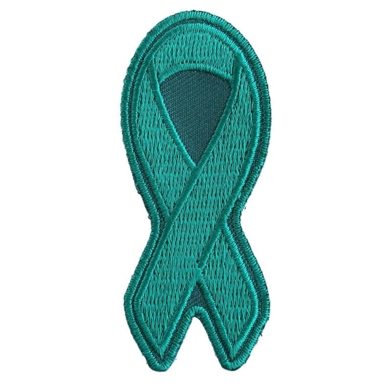 P3779 Teal PTSD Awareness Ribbon Patch - Wind Angels