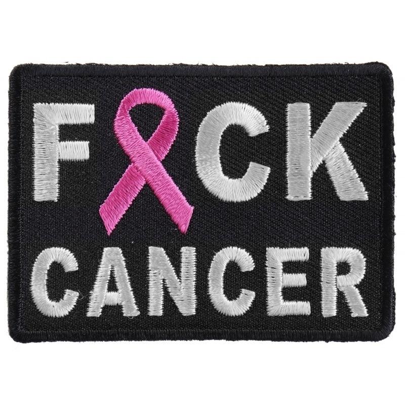 P4314 FCK Cancer Pink Ribbon Patch - Wind Angels