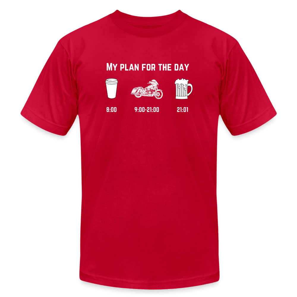 Plan for the Day T-Shirt - red