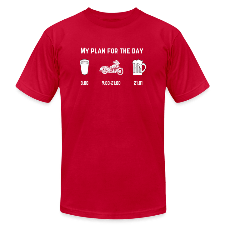 Plan for the Day T-Shirt - red