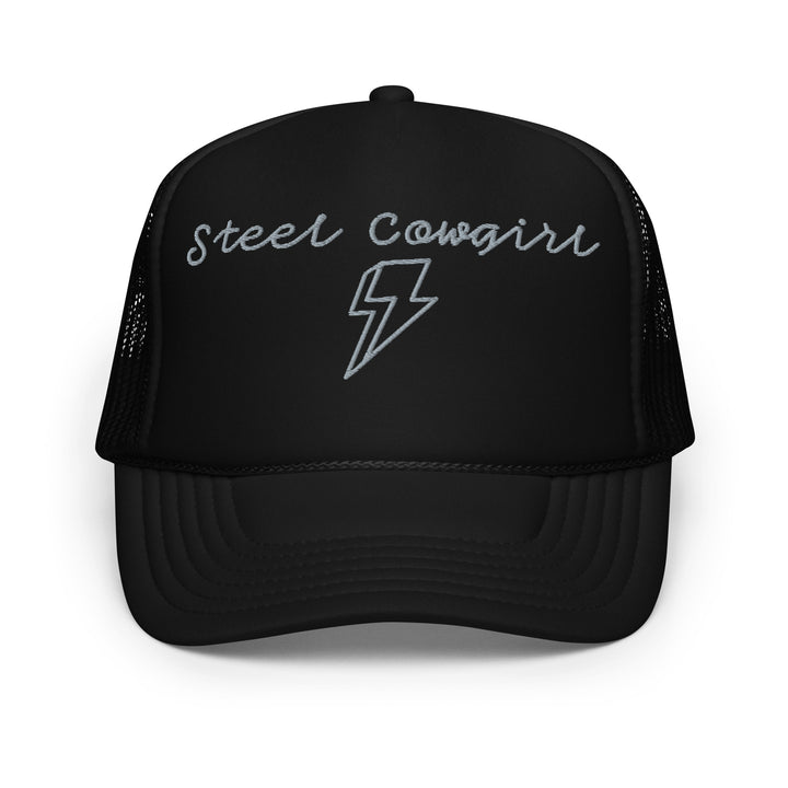 Steel Cowgirl Embroidered Foam Trucker Hat