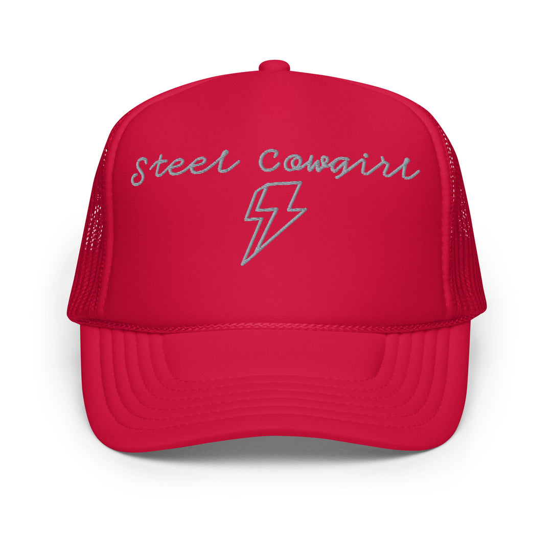 Steel Cowgirl Embroidered Foam Trucker Hat