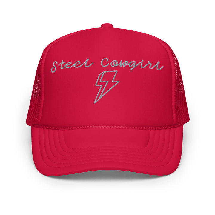 Steel Cowgirl Embroidered Foam Trucker Hat