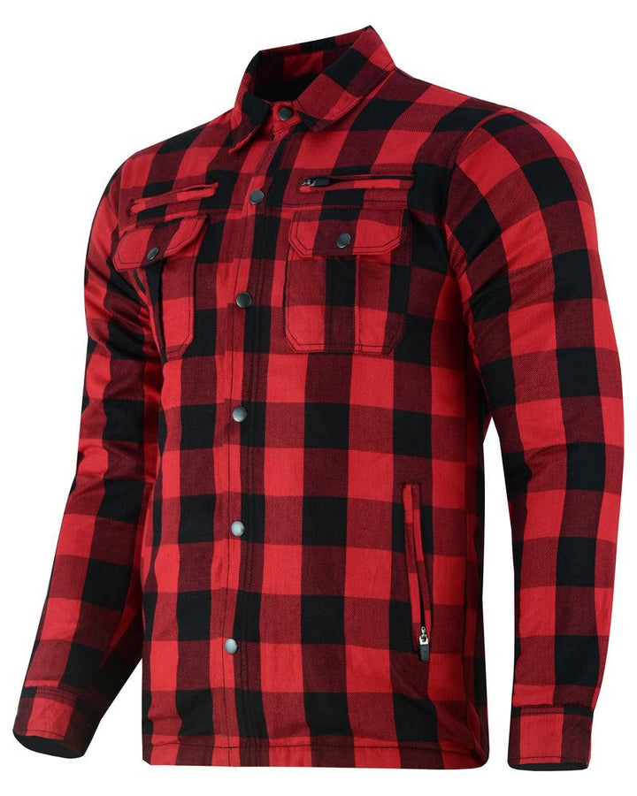 DS4671 Armored Flannel Shirt - Red