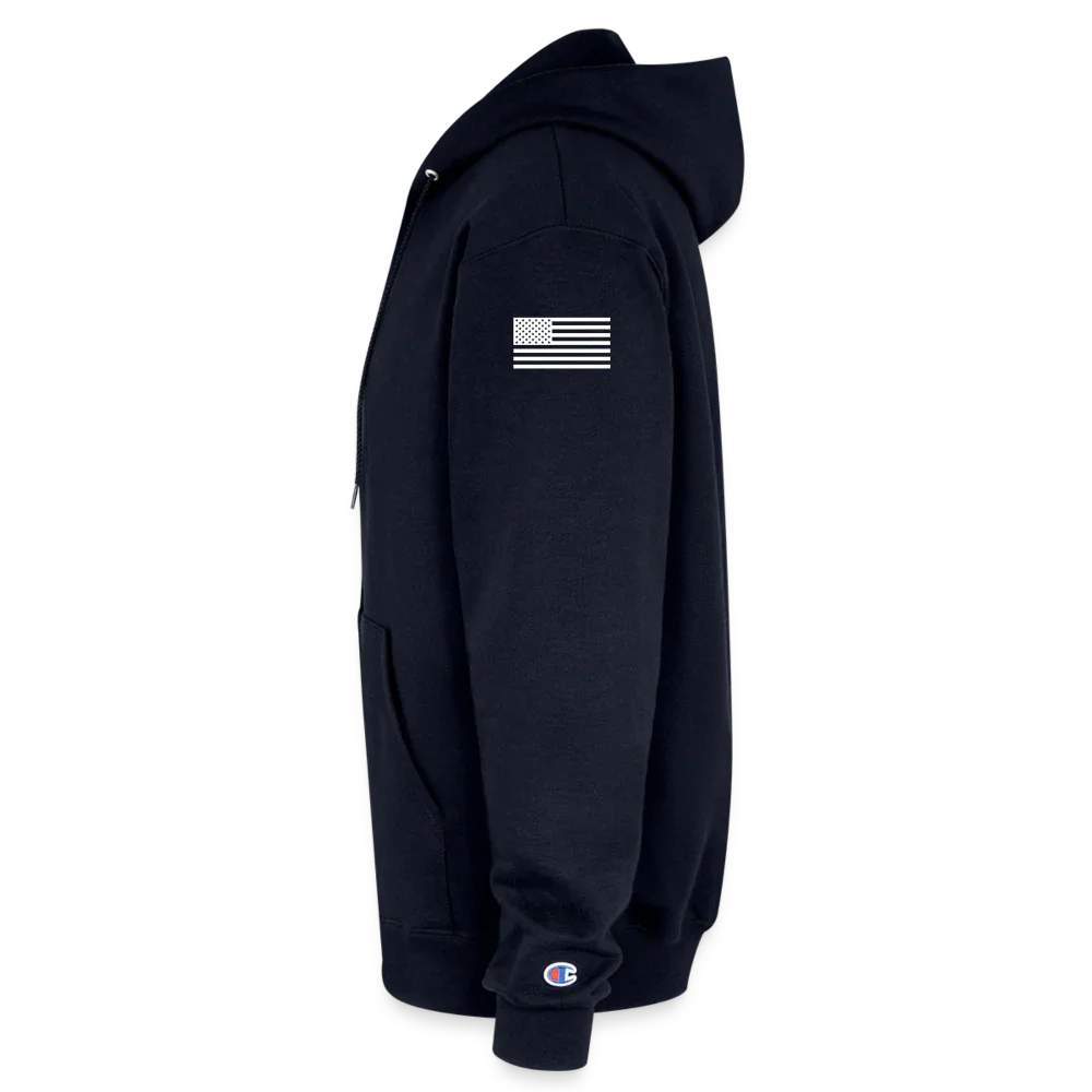 Champion Unisex Full Zip Hoodie - navy