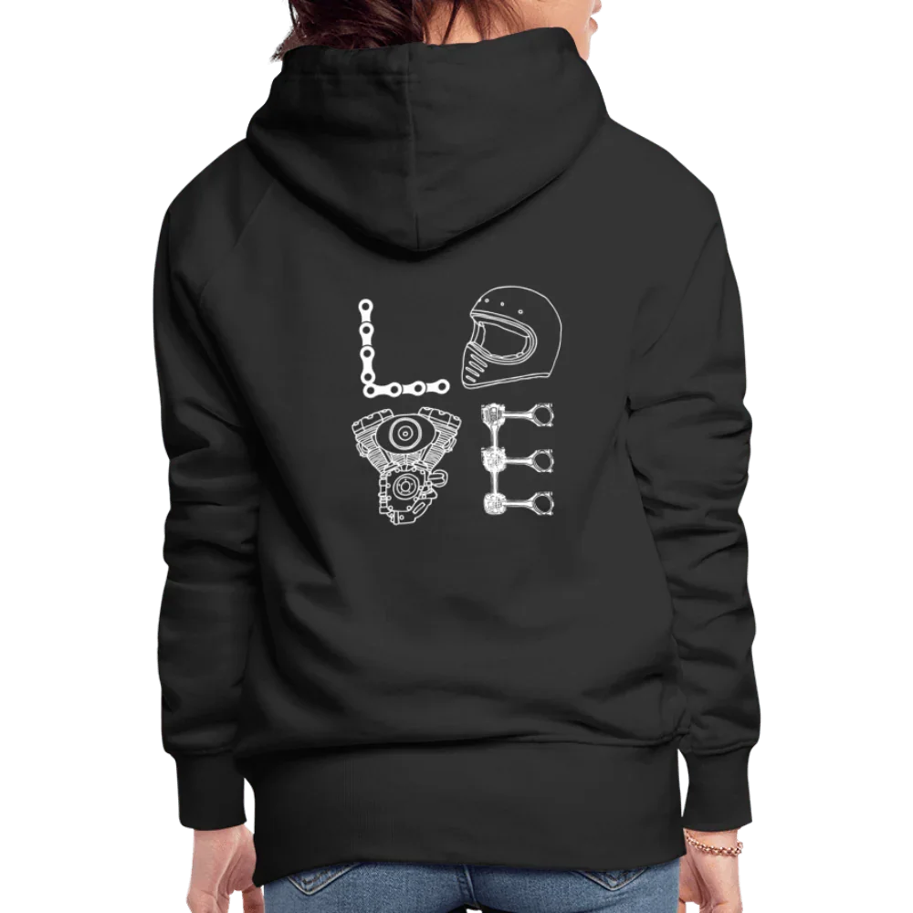 LOVE Moto Hoodie - black