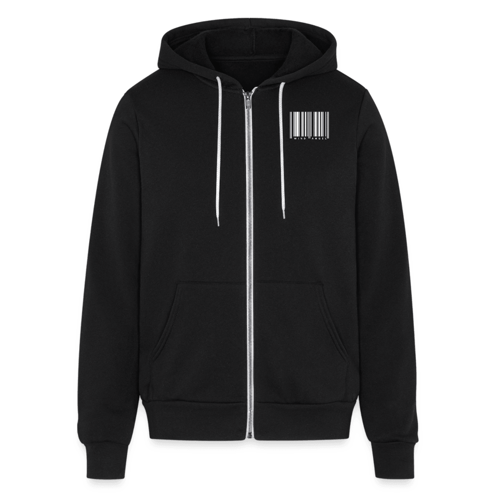 Biker Chick Zip Hoodie - black