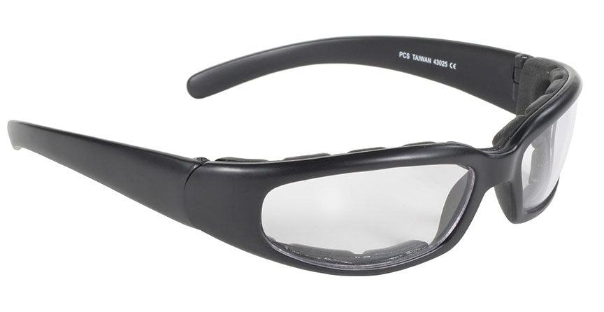 43025 Rally Wrap Padded Blk Frame/Clear Lens - Wind Angels