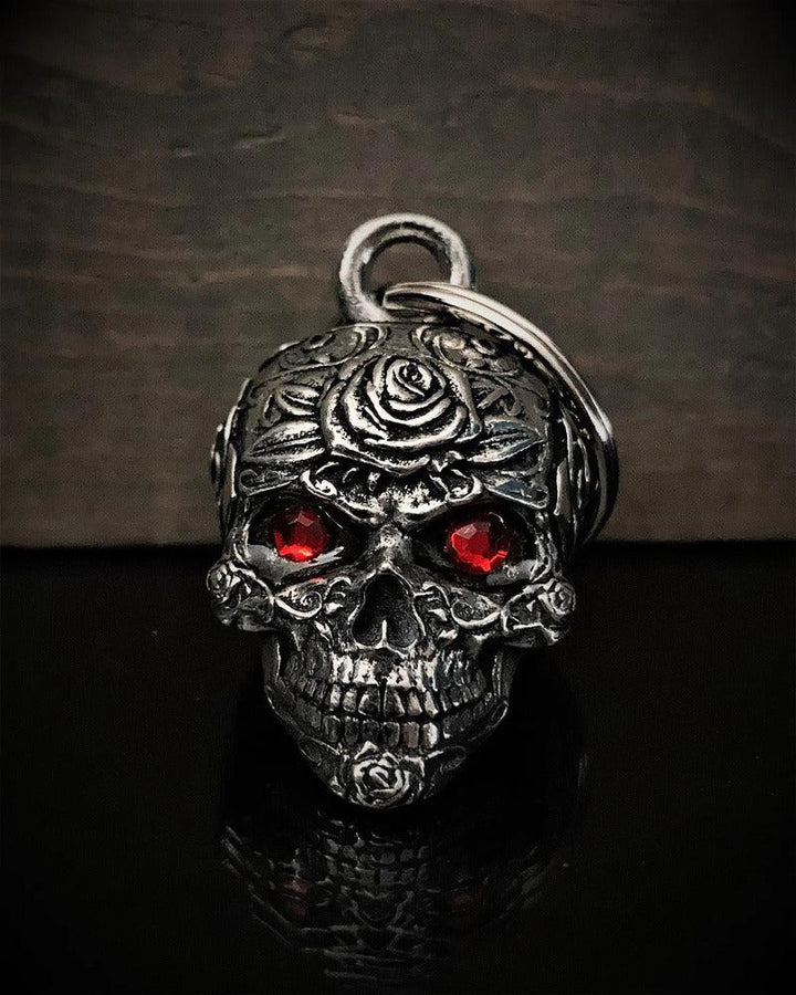 BB-132 Rose Skull Diamond Bell - Wind Angels