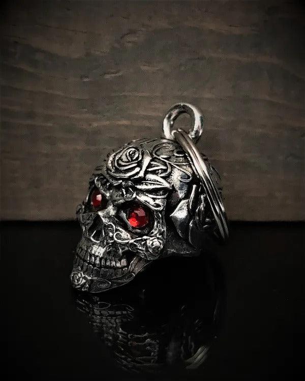 BB-132 Rose Skull Diamond Bell - Wind Angels