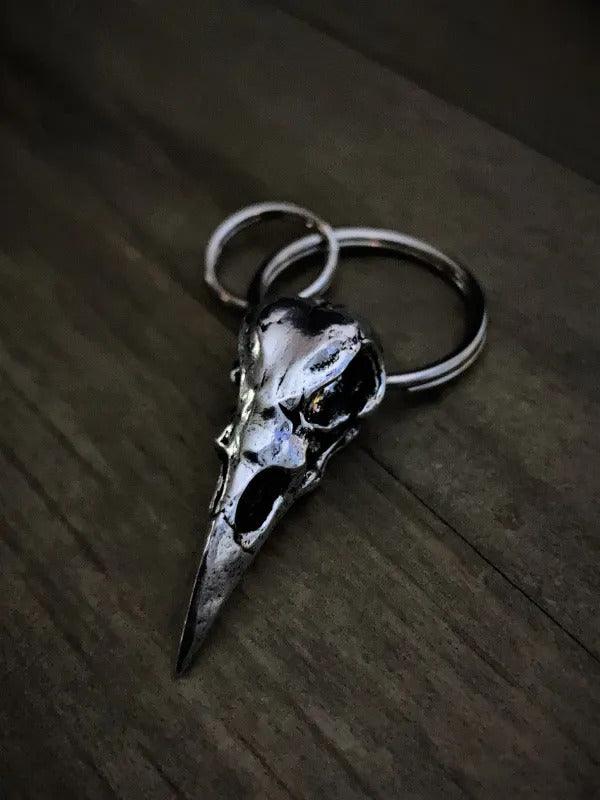 BBK-05 Raven Skull Keychain - Wind Angels