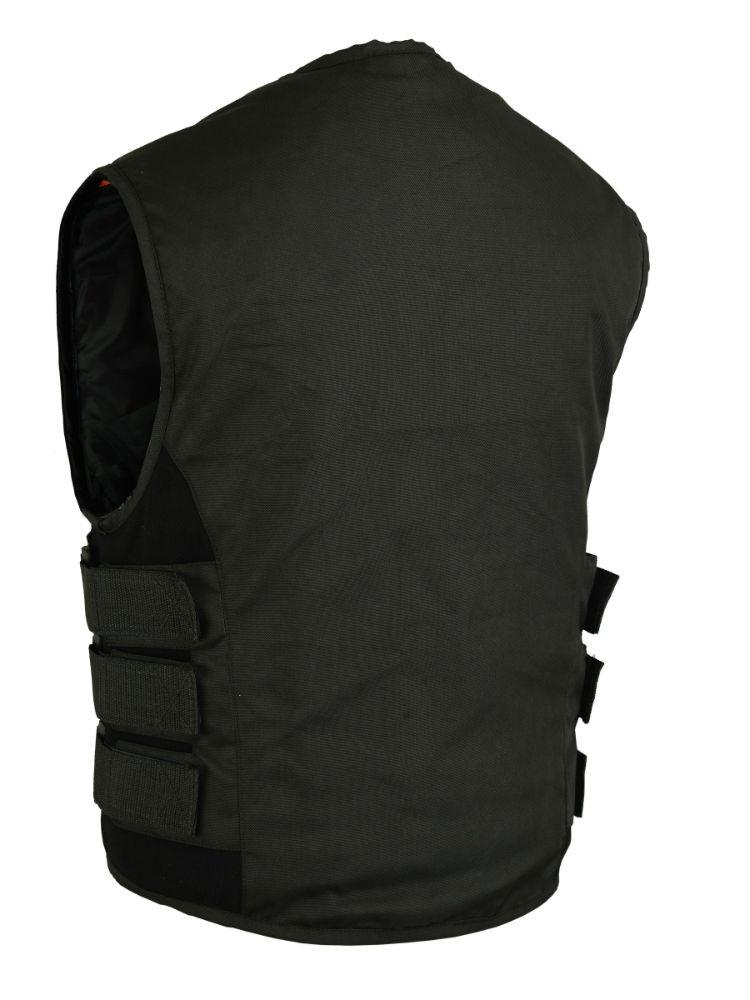 DS112BK Men's Textile Updated SWAT Team Style Vest - Wind Angels