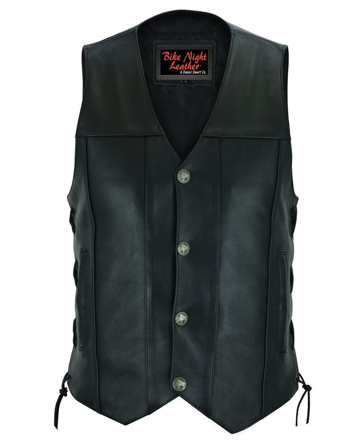 DS142 Men's Single Back Panel Concealed Carry Vest (Buffalo Nickel He - Wind Angels