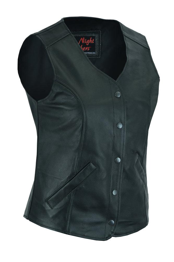 DS204 Women's Stylish Longer Body &frac34; Vest - Plain Sides - Wind Angels