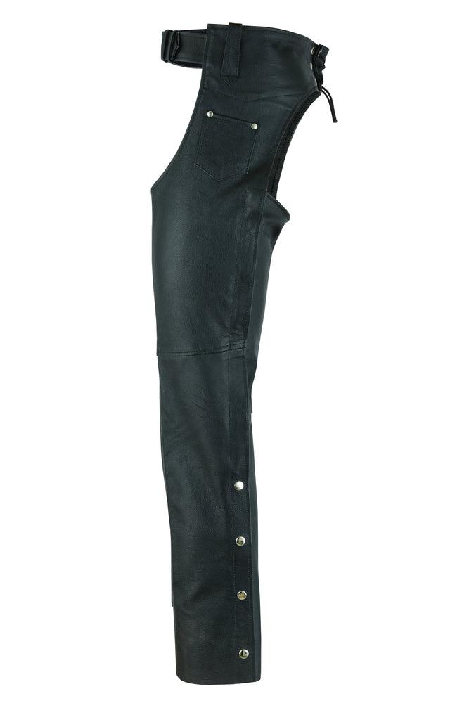 DS400 Unisex Basic Coin Pocket Leather Chaps - Wind Angels