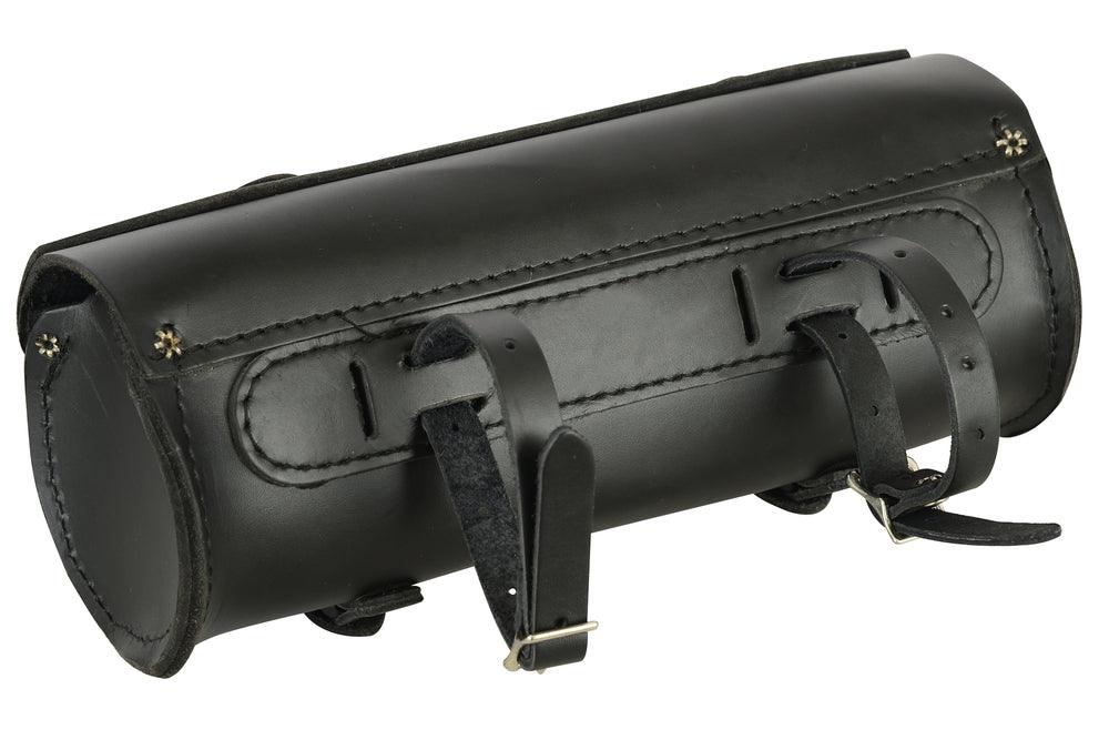 DS4001 Premium Large Leather Round Tool Bag - Wind Angels
