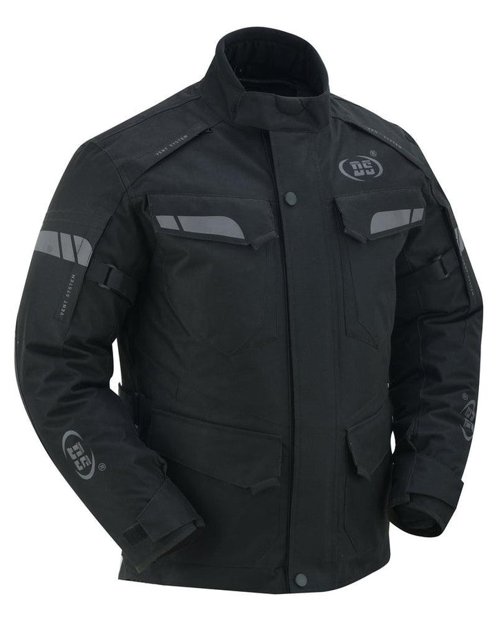 DS4615 Advance Touring Textile Motorcycle Jacket for Men - Black - Wind Angels