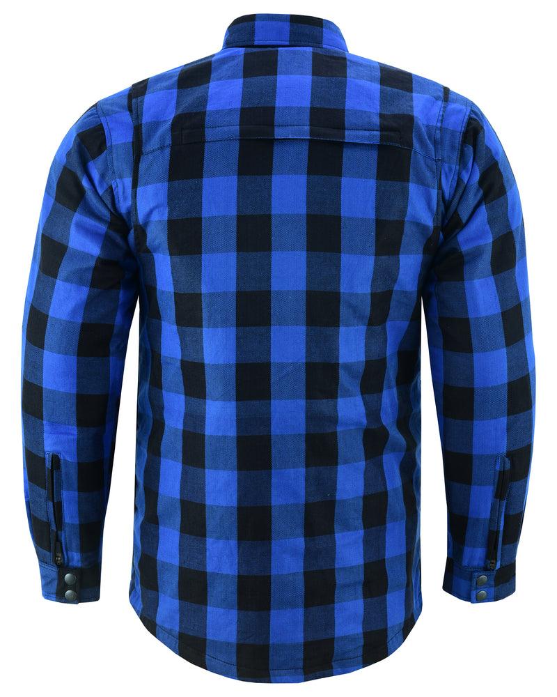 DS4674 Armored Flannel Shirt - Blue - Wind Angels