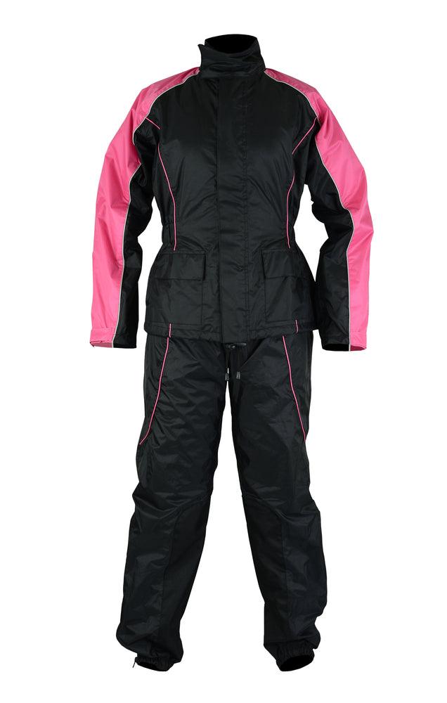 DS598PK Women's Rain Suit (Hot Pink) - Wind Angels