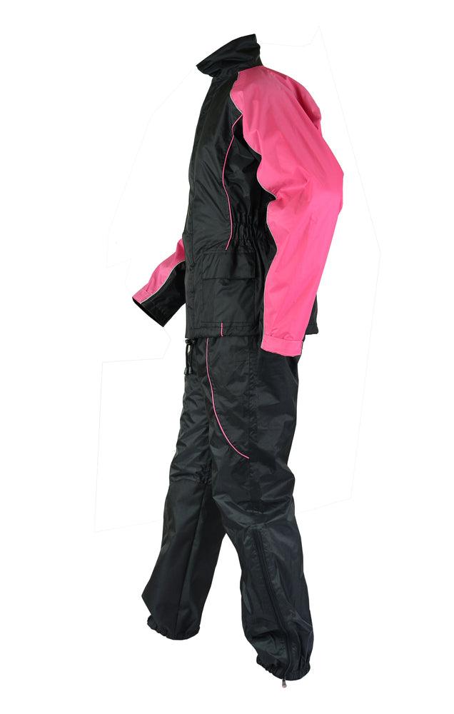 DS598PK Women's Rain Suit (Hot Pink) - Wind Angels
