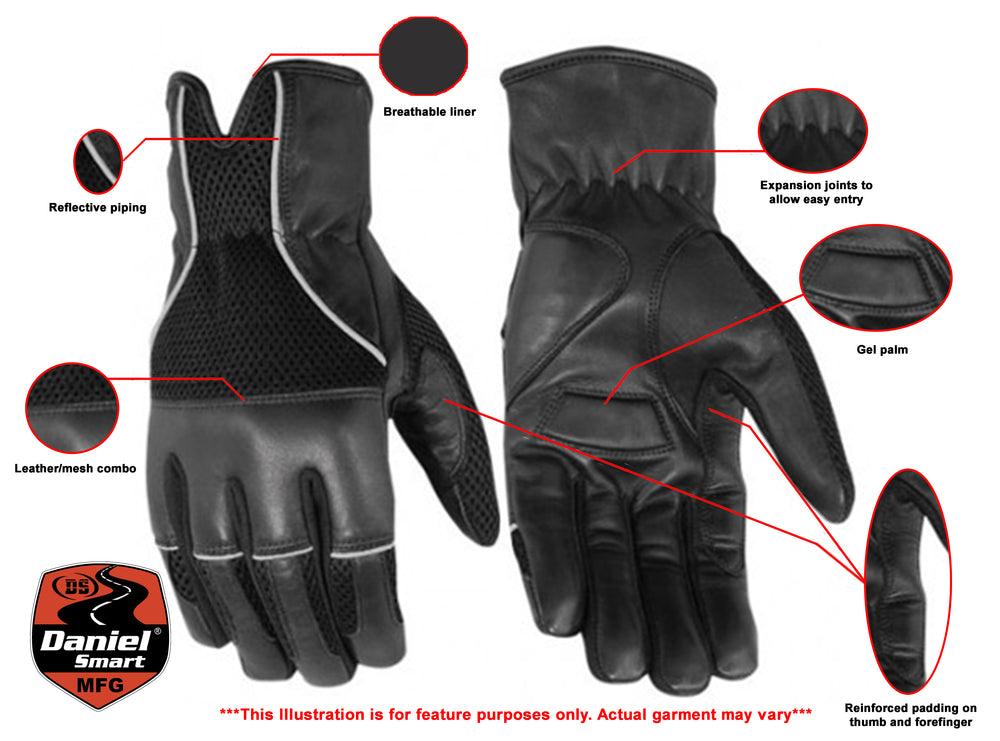 DS65 Leather / Mesh Summer Glove - Wind Angels