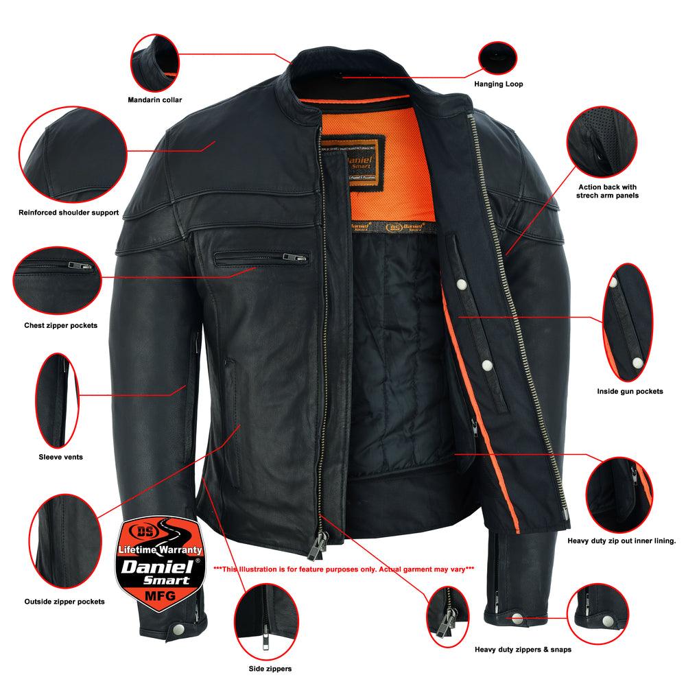 DS701 Men's Sporty Scooter Jacket - Wind Angels