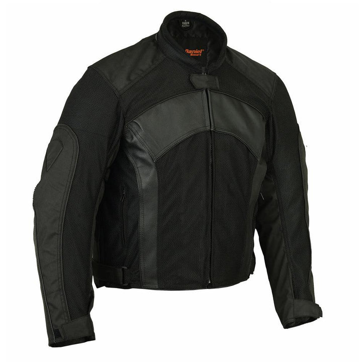 DS750BK Men's Mesh/ Leather Padded Jacket - Wind Angels