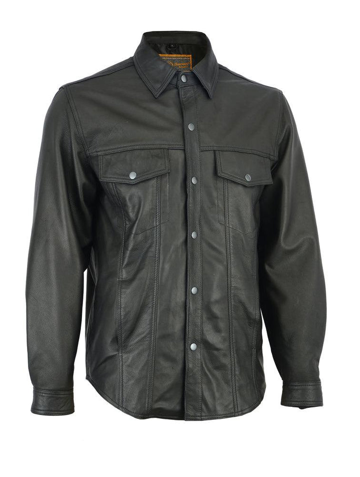 DS770 Men's Premium Lightweight Leather Shirt - Wind Angels