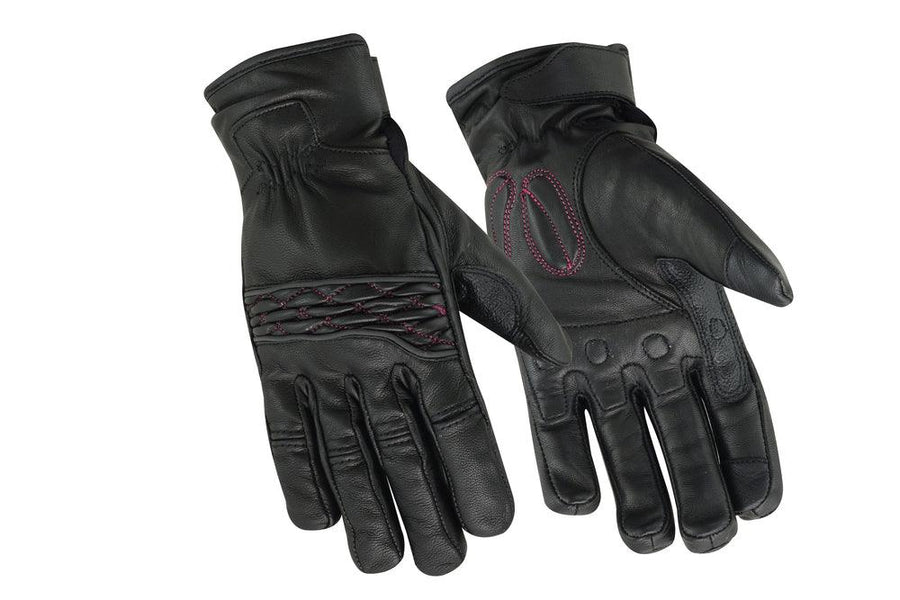 DS81 Women's Cruiser Glove  (Black/Pink) - Wind Angels