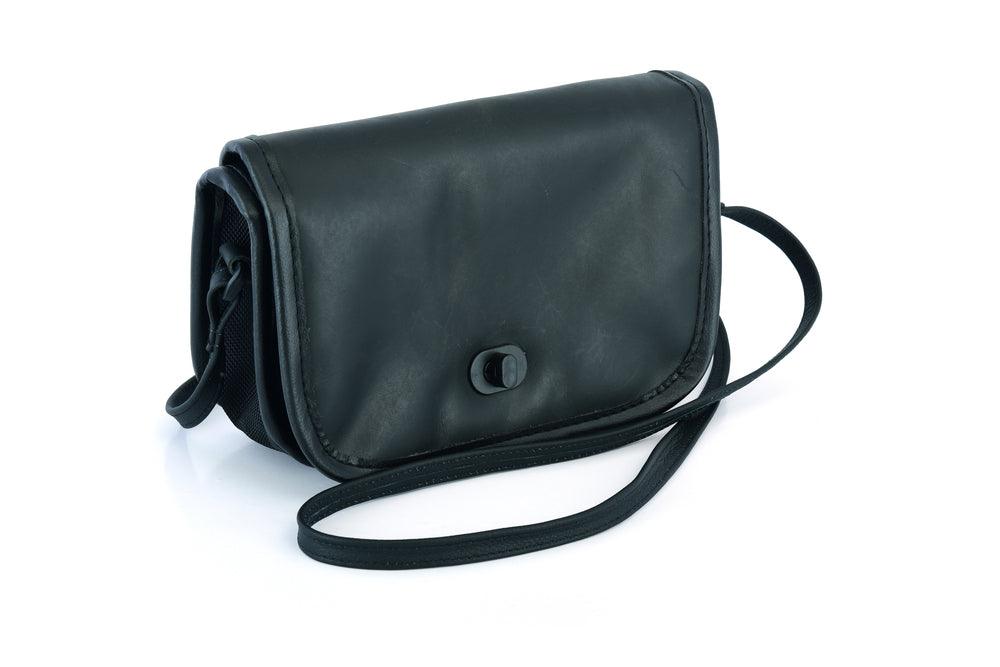 DS8500 Women's Black Construction Leather Purse/Shoulder Bag copy - Wind Angels