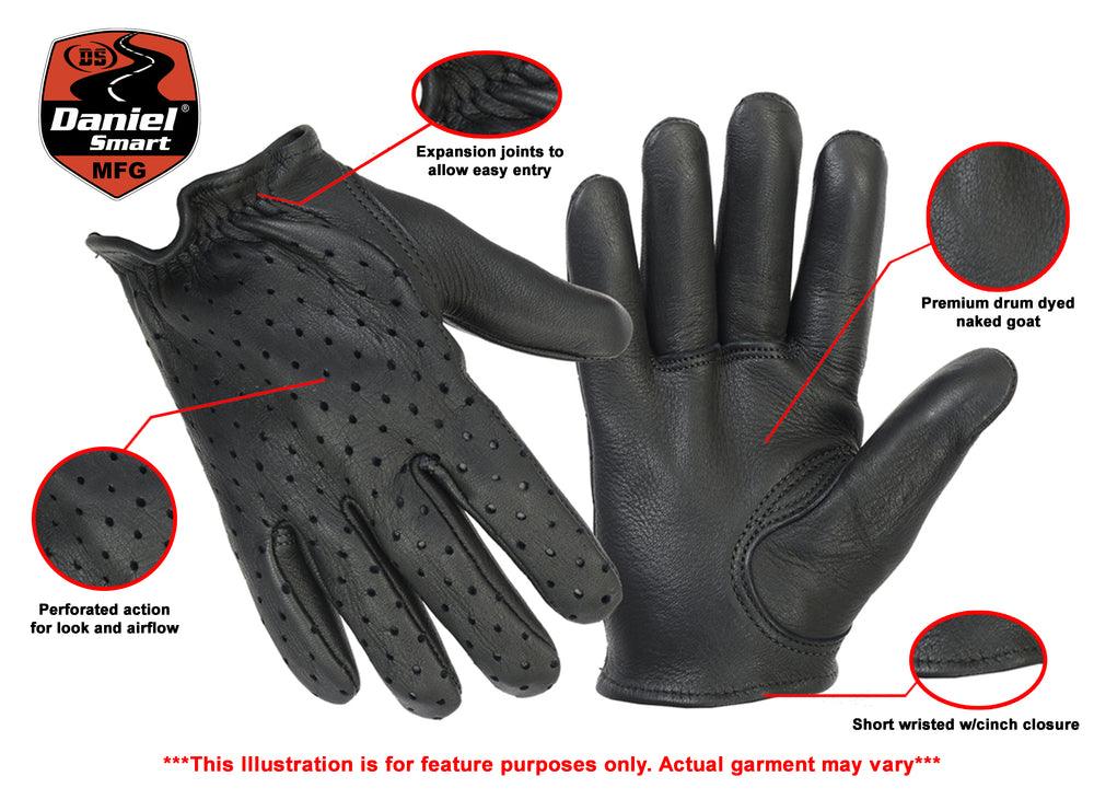 DS89PF Perforated Police Style Glove - Wind Angels