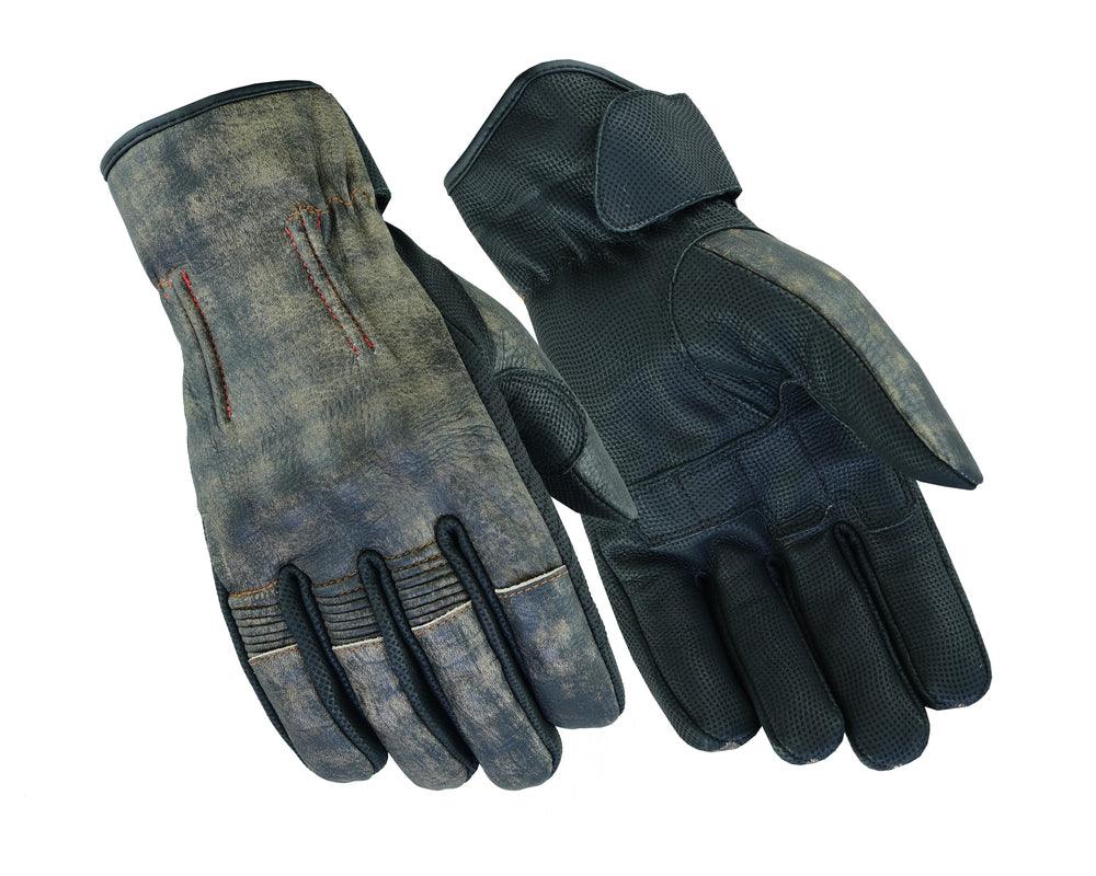 DS95 Men's Feature-Packed Washed-Out Brown Rakish Glove - Wind Angels