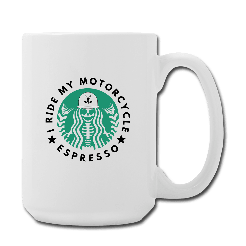 I Ride Espresso Mug - white