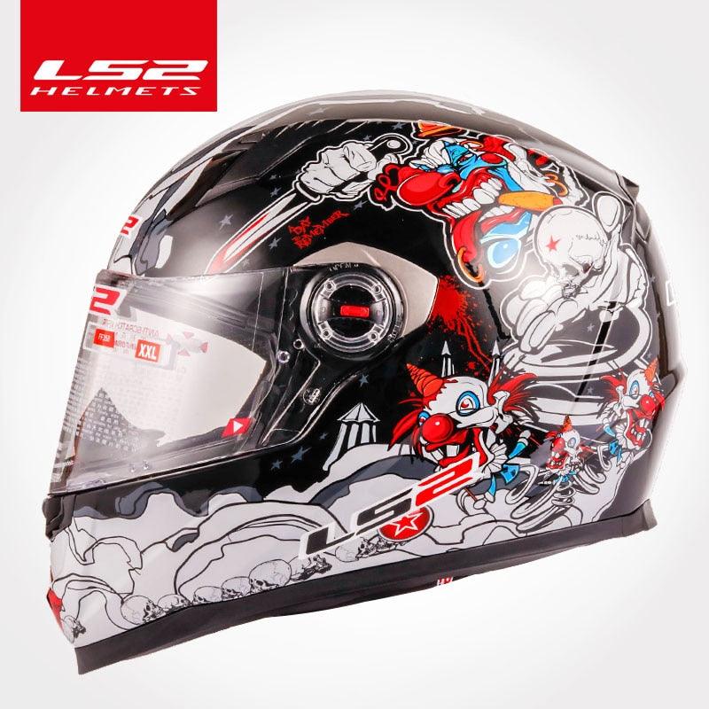 LS2 Clown Full Face Motorcycle Helmet Ls2 FF358 Motocross Racing Man Woman Casco Moto Casque ECE Approved - Wind Angels