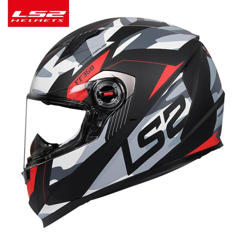 LS2 Clown Full Face Motorcycle Helmet Ls2 FF358 Motocross Racing Man W –  Wind Angels