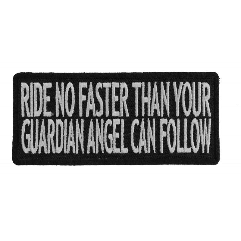 P1078 Ride No Faster Than Your Guardian Angel Can Follow Funny Biker - Wind Angels