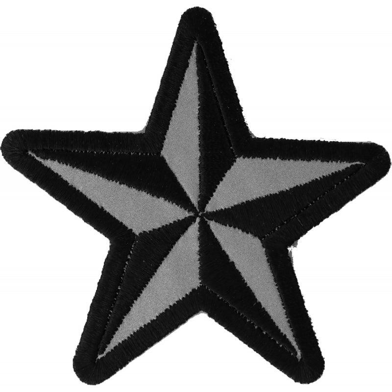 P1479REF Reflective Nautical Star Novelty Iron on Patch - Wind Angels