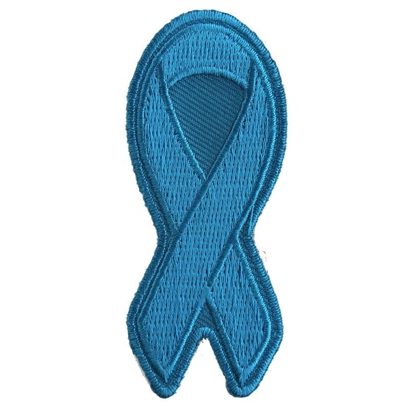P3774 Blue Ribbon Patch For Awareness In Child Abuse and Bullying - Wind Angels