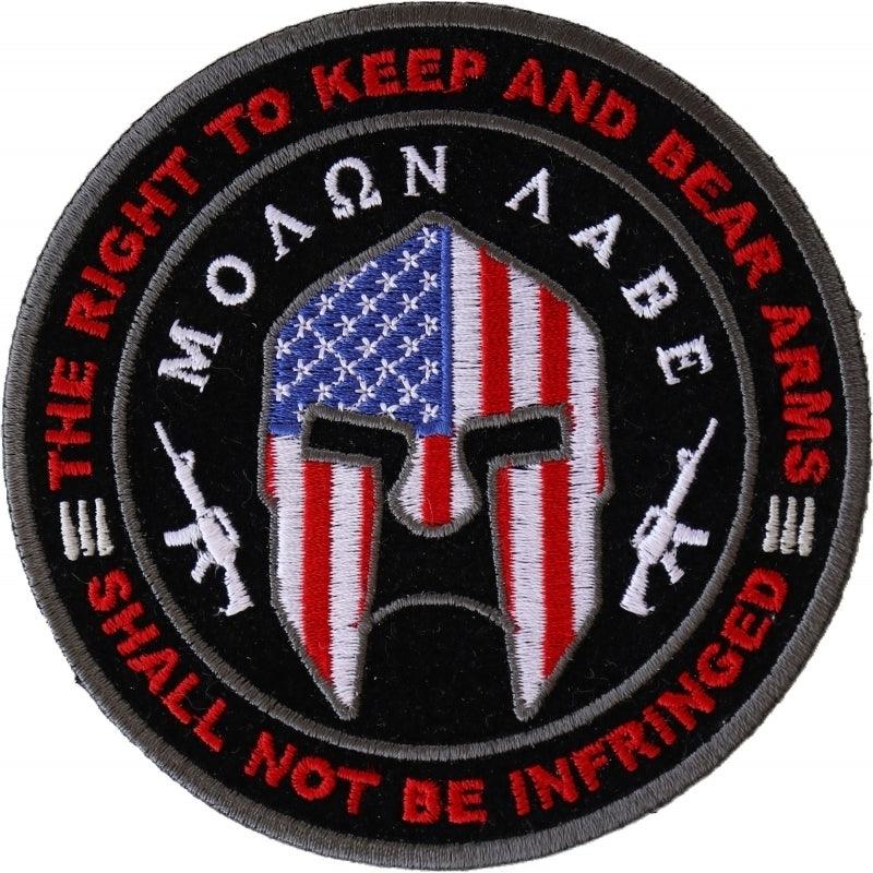 P4916 Molon Labe Spartan Helmet, The Right to Keep and Bear Arms Shal - Wind Angels