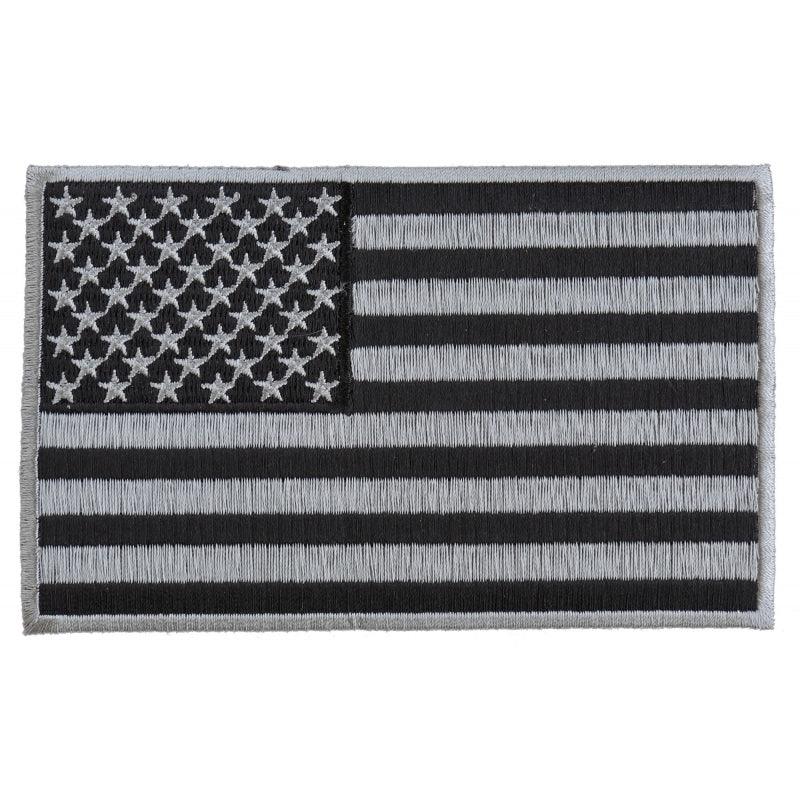 P5644 Black and Gray American Flag Patch - Wind Angels