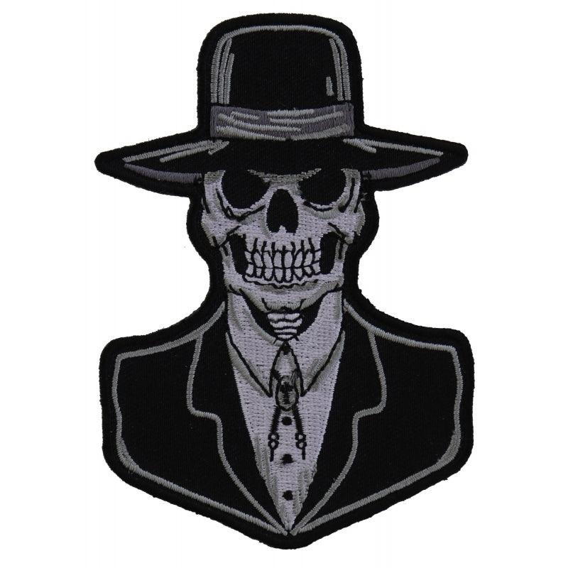 P5982 Preacher Skull Small Patch - Wind Angels