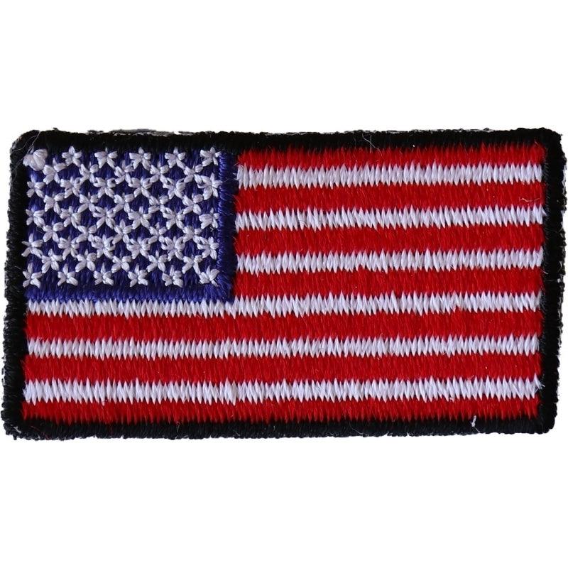 P6554 American Flag Embroidered Iron on Patch - Wind Angels