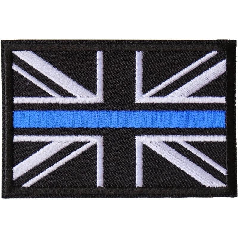 P6679 UK Flag Patch with Blue Line for Police - Wind Angels