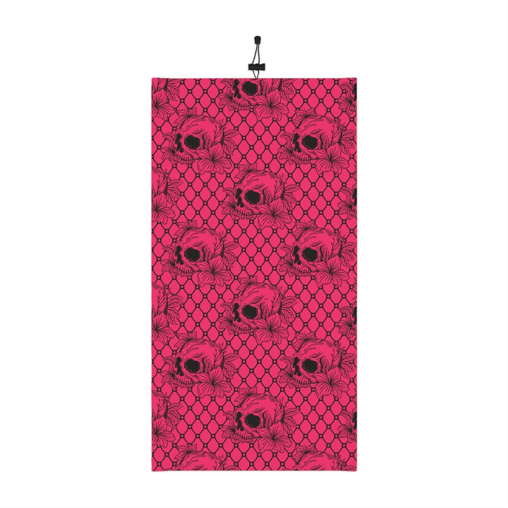 Pink Skulls and Blooms Gaiter - Wind Angels