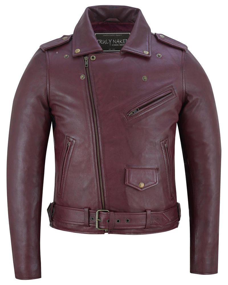 Rose Glow Women's Oxblood Fashion Leather Jacket
