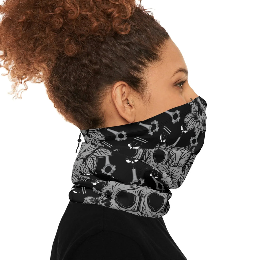Skulls and Blooms Neck Gaiter - Wind Angels