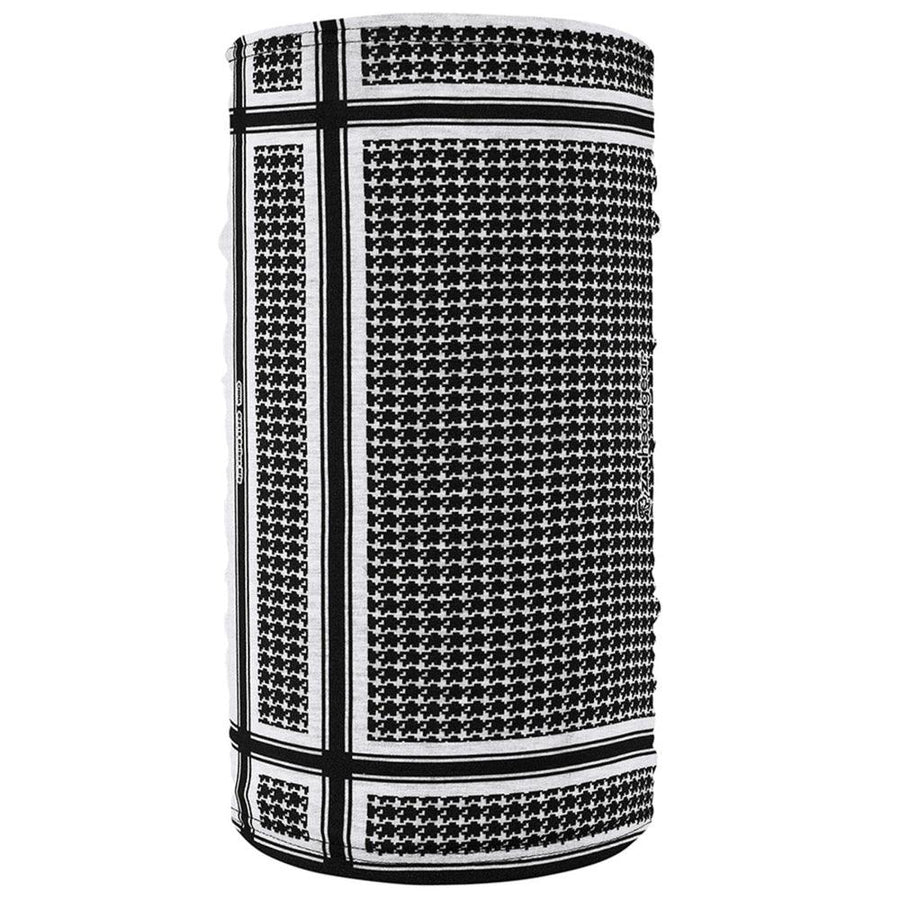 TF235BW Motley Tube® Fleece Lined- Houndstooth, Black and White - Wind Angels
