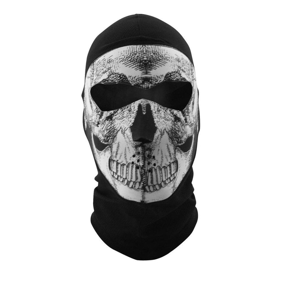WBC002NFME Balaclava Extreme- COOLMAX®- Full Mask- Black and Whit - Wind Angels